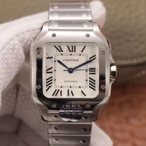 Replica Cartier Santos WSSA0029 BV Factory Silver White Dial watch