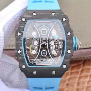 Replica Richard Mille RM53-01 Tourbillon Pablo Mac Donough JB Factory Black Hollow dial watch