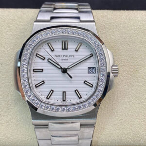 Replica Patek Philippe Nautilus 5713/1G-010 PPF Factory V4 White Dial watch