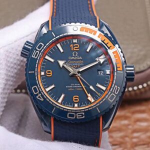Replica Omega Seamaster 215.92.46.22.03.001 GMT VS Factory Blue Ceramic watch