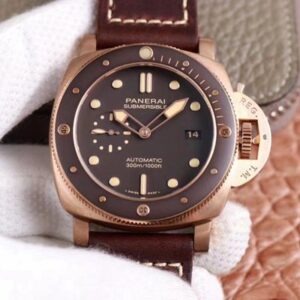 Replica Panerai Submersible PAM00968 King Of Bronze VS Factory Brown Dial watch