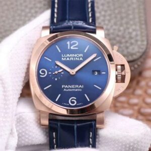 Replica Panerai Luminor Marina Goldtech PAM01112 VS Factory Blue Dial watch
