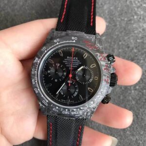 Replica Rolex Daytona Cosmograph Carbon Fiber Diw Customized Version Noob Factory Black Dial watch