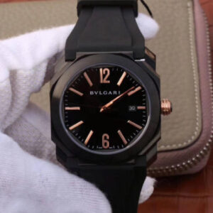 Replica Bvlgari Octo 102581 BGO41BBSVD Black Dial watch
