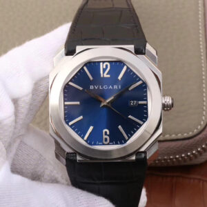 Replica Bvlgari Octo 102429 BGO38C3SLD Dark Blue Dial watch