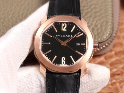 Replica Bvlgari Octo 101963 BGOP41BGLD BV Factory Black Dial watch