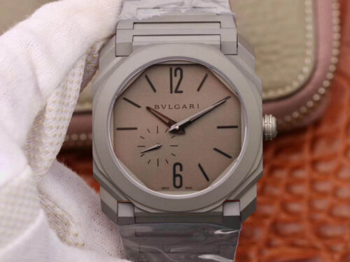 Replica Bvlgari Octo Finissimo 102713 BV Factory Grey Dial watch