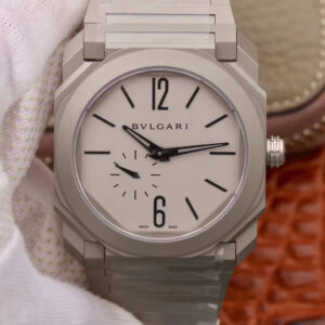 Replica Bvlgari Octo Finissimo 103011 BV Factory White Dial watch