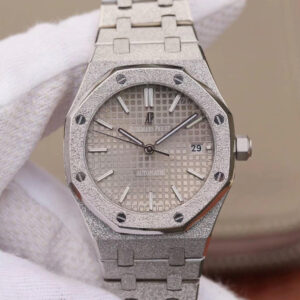 Replica Audemars Piguet Royal Oak 15454BC.GG.1259BC.01 JH Factory Rhodium Dial watch