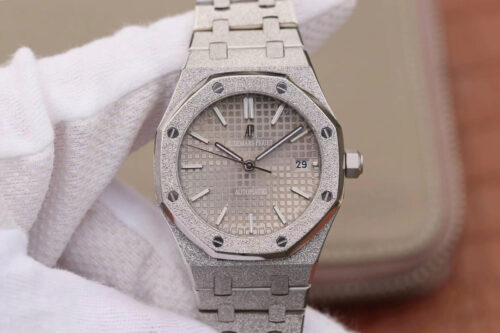 Replica Audemars Piguet Royal Oak 15454BC.GG.1259BC.01 JH Factory Rhodium Dial watch