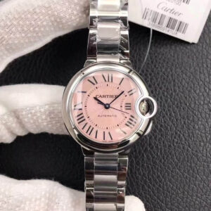 Replica Ballon Bleu De Cartier W6920041 V6 Factory Pink Dial watch