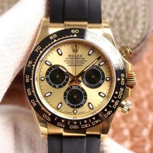 Replica Rolex Daytona M116518LN-0048 Noob Factory Champagne Dial watch