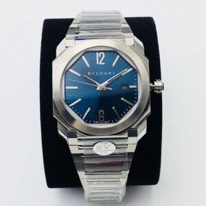 Replica Bvlgari Octo 102105 BGO38C3SSD BV Factory Blue Dial watch