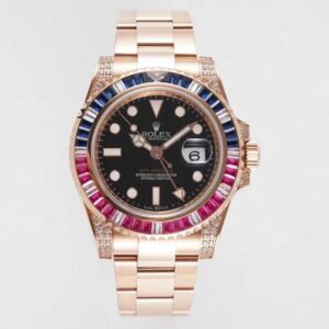 Replica Rolex GMT Master II 116759 SAru ROF Factory Rose Gold watch