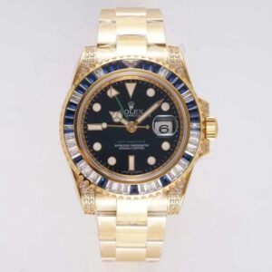 Replica Rolex GMT Master II 116758 SAru ROF Factory Blue White Diamond watch