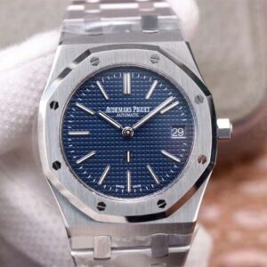 Replica Audemars Piguet Royal Oak Jumbo”Extra-Thin 15202ST.OO.1240ST.01 ZF Factory Blue Dial watch