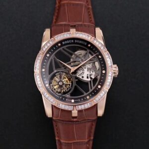 Replica Roger Dubuis Excalibur RDDBEX0404 JB Factory V3 Rose Gold Tourbillon watch