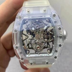 Replica Richard Mille RM027 Tourbillon EUR Factory White Transparent Dial watch