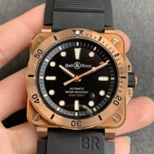 Replica Bell & Ross BR03-92 Diver Black Dial watch