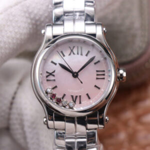 Replica Chopard Happy Sport 278573 YF Factory Pink Dial watch