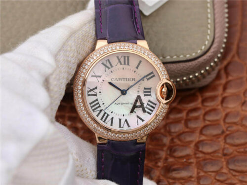 Replica Ballon Bleu De Cartier WE902066 V6 Factory V4 Rose Gold watch