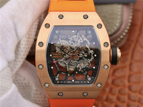 Replica Richard Mille RM035 Americas KV Factory Rose Gold watch