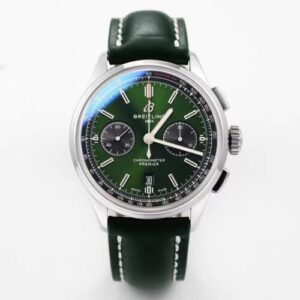 Replica Breitling Premier B01 Chronograph AB0118A11L1X1 GF Factory V2 Green Dial watch