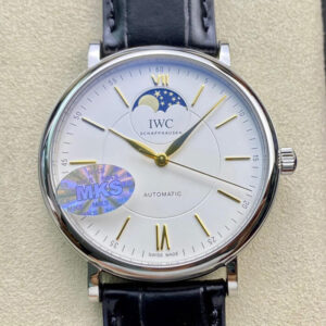 Replica IWC Portofino Moon Phase IW459401 MKS Factory White Dial watch