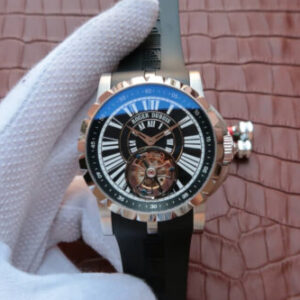 Replica Roger Dubuis Hommage Tourbillon JB Factory Black Dial watch