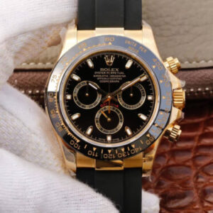 Replica Rolex Daytona Cosmograph M116518ln-0043 JH Factory Black Dial watch