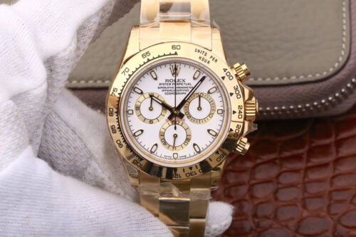Replica Rolex Daytona Cosmograph M116508-0001 JH Factory White Dial watch