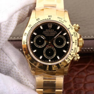 Replica Rolex Daytona Cosmograph M116508-0004 JH Factory Black Dial watch