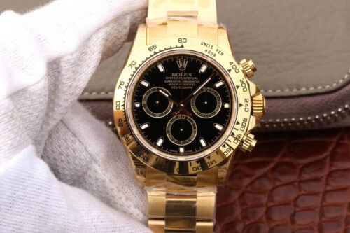 Replica Rolex Daytona Cosmograph M116508-0004 JH Factory Black Dial watch