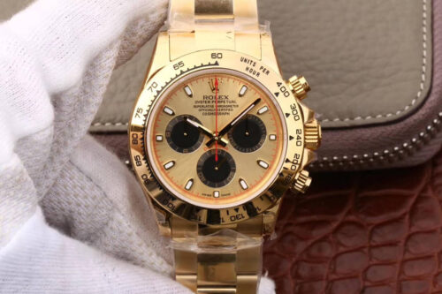 Replica Rolex Daytona Cosmograph 116508 JH Factory Yellow Gold Dial watch