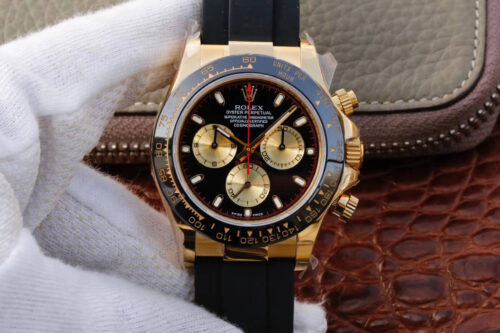 Replica Rolex Daytona Cosmograph M116518ln-0047 JH Factory Black dial watch