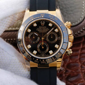Replica Rolex Daytona Cosmograph M116518ln-0046 JH Factory Black Dial watch