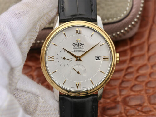 Replica Omega De Ville 424.53.40.21.02.002 ZF Factory Yellow Gold watch