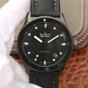 Replica Blancpain Fifty Fathoms Bathyscaphe 5000-0130-B52-B GF Factory Black Ceramic watch