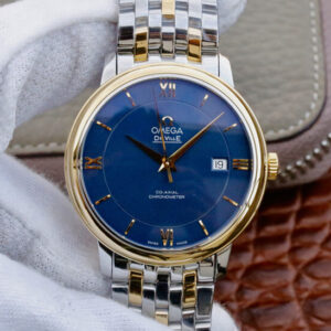 Replica Omega De Ville 424.20.37.20.03.001 TW Factory Blue Dial watch