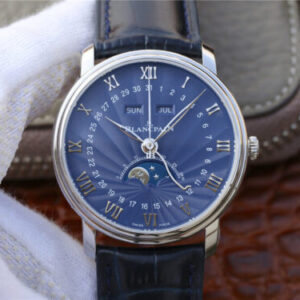 Replica Blancpain Villeret 6654-1529-55B OM Factory V2 Blue Dial watch