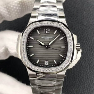 Replica Patek Philippe Nautilus Ladies 7118-1200A-011 PF Factory Stainless Steel Strap watch