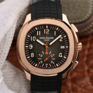 Replica Patek Philippe Aquanaut 5968A-001 Black Rubber Strap watch