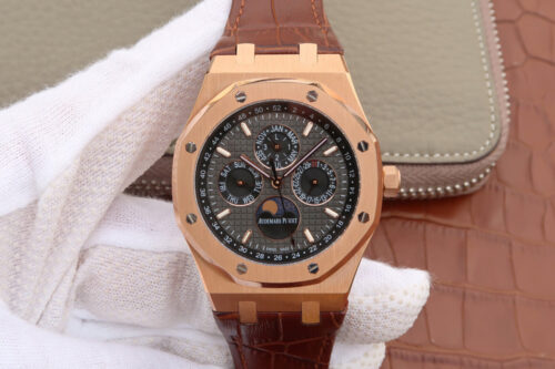 Replica Audemars Piguet Royal Oak Perpetual Calendar 26574 JF Factory Grey Dial watch