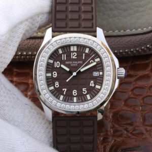 Replica Patek Philippe Aquanaut 5067A-023 PPF Factory Brown Rubber Strap watch
