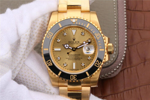Replica Rolex Submariner 116618 Noob Factory V7 All-Inclusive Gold watch