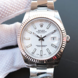 Replica Rolex Datejust M126334-0009 EW Factory White Dial watch