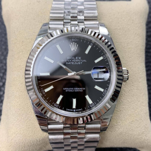 Replica Rolex Datejust M126334-0018 EW Factory Black Dial watch