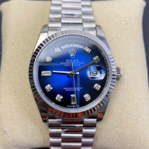 Replica Rolex Day-Date M128239-0023 EW Factory Diamond Gradient Blue Dial watch