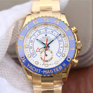 Replica Rolex Yacht-Master II M116688-0002 JF Factory Yellow Gold watch