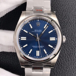 Replica Rolex Oyster Perpetual M124300-0003 41MM EW Factory Blue Dial watch